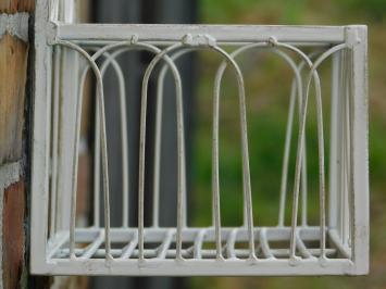 Wall rack large - Vintage White - Wrought iron