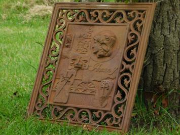 Unique piece: Vintage Wall Plate / Grille of Cast Iron - Frias Barbas