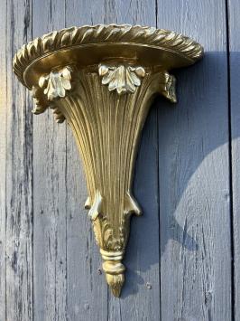 Ornate wall console - gold color- polystone - beautiful