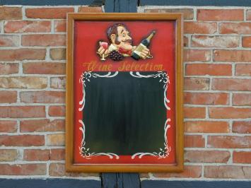 Klassiek Wandbord Hout - Wine Selection - 3D