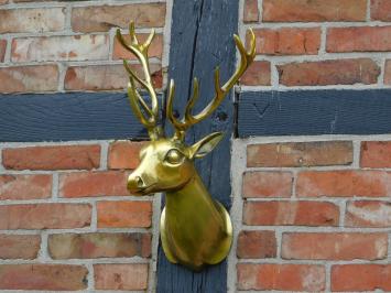 Wall ornament Deer - gold - alu