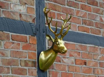 Wall ornament Deer - gold - alu