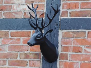 Wall ornament Deer - black - alu