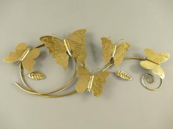 Wall ornament Butterflies - 70 cm - Gold - Iron