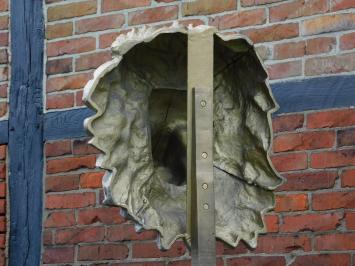 One-off: Large Lion's Head on Stand - 120 cm - Metal