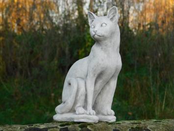 Sitting Cat - Stone - 40 cm - Garden Statue