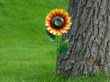 Handgemaakte Zonnebloem - tuinsteker 84 cm - metaal