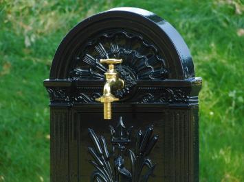 Standing Fountain - Black - Aluminium - Brass Tap